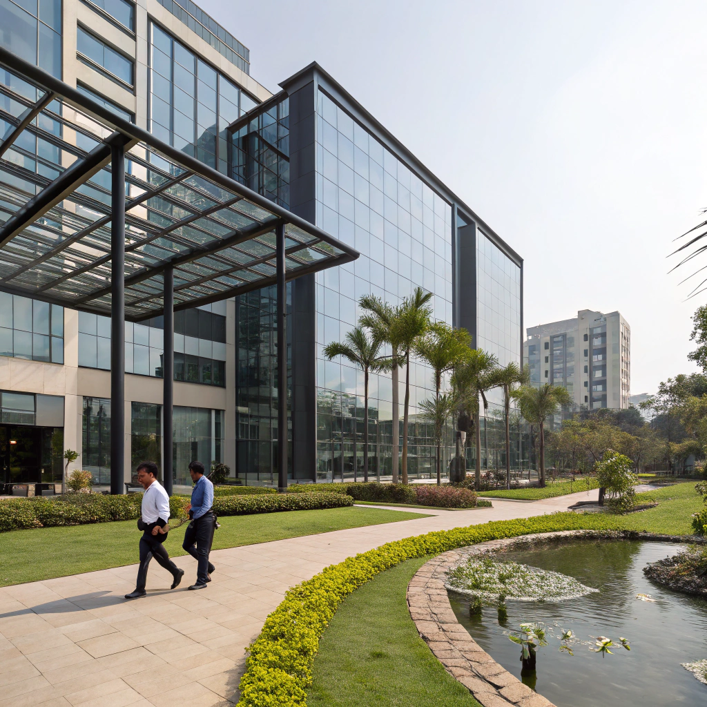 Modern glass architecture in Bengaluru